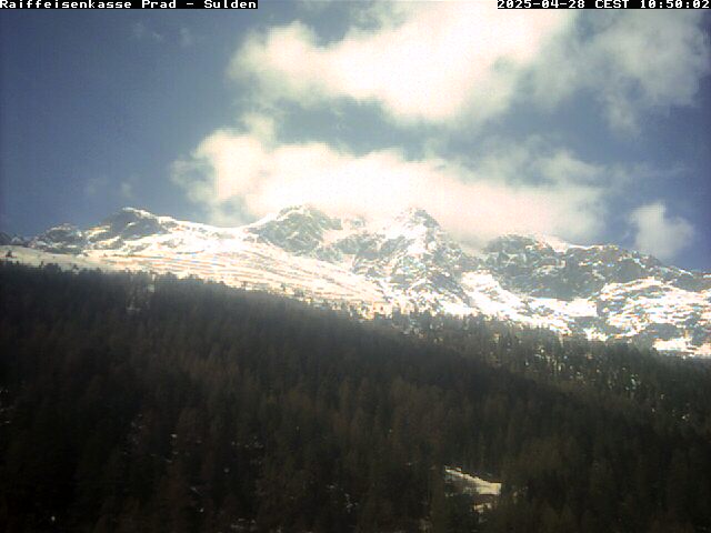 Webcam Solda all'Ortles, panorama sulle montagne dell'Alto Adige